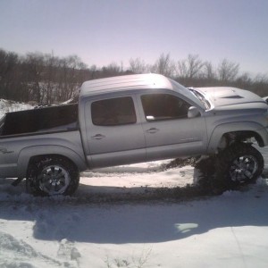 07 double cab silver 6" lift