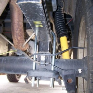 the 2" blocks, tsb, and black shock boot