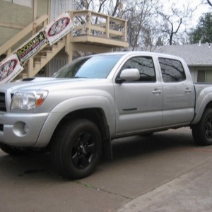 murdered out rims and badges