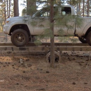 balancing on a 4x4 teeter-totter