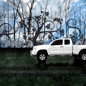 Photoshopped Snow Scene