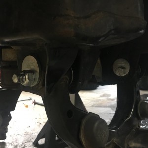 Got the control arms back in!!