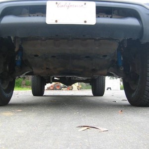 Man that is one banged up skid plate