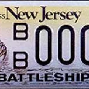 New Jersey Battle Ship Plate