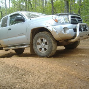 coming up a trail