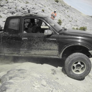 My budy and his black taco making it up potato salad hill