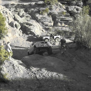 behind the rocks trail coming up a nasty part