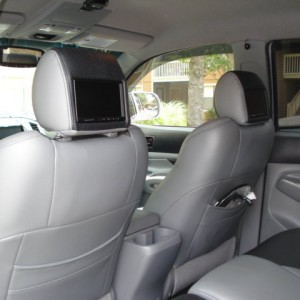 Interior DVD head rests