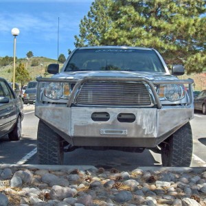 Front shot of my winch bumper (unfinished)