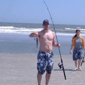 caught a whiting in the surf!