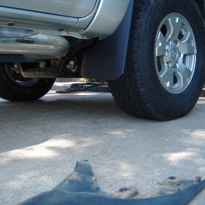 mud flap mod......cut off 5 inches....looks way better now!!
