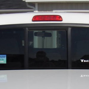 Tacoma world decal - Close up