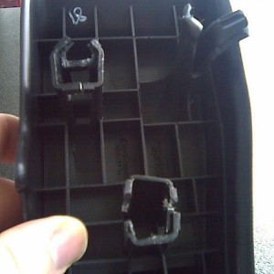 Broken footrest