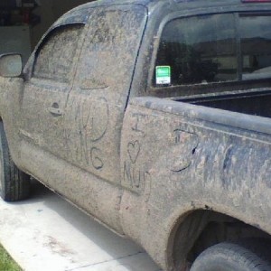 Mudding before my rims and tires