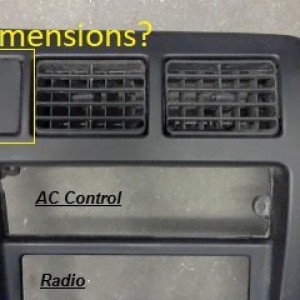 1st Gen Radio Bezel Dimensions-1