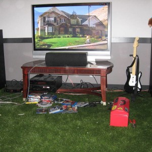 My basement, that's right, astroturf baby!!