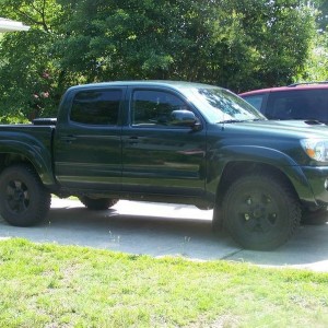 old rims/tires on new debadged truck