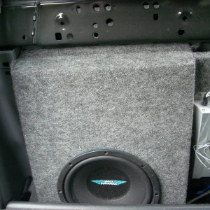 Passenger side IDQ 10" subwoofer