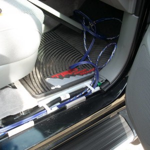 RCAs in passenger side cable tray