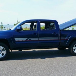 Tonneau cover open