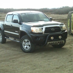 2008 Toyota Tacoma w/ bull bar.