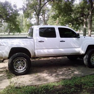 White Tacoma Right Side