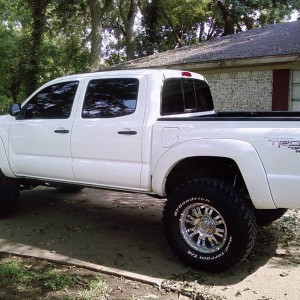 White Tacoma Left Side