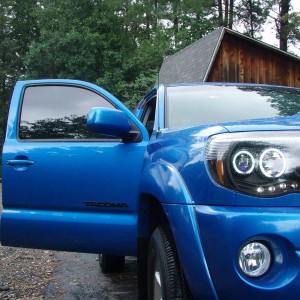 Black Emblems w/Black Halo Headlights w/20% tint