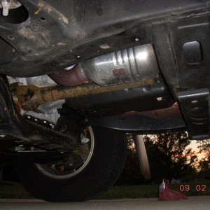Stock Catalytic Converter Without Armor Plate