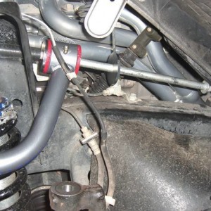 reverse the upper bolt