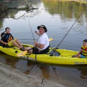 Kayaking with the Boys..