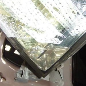 Headlight moisture