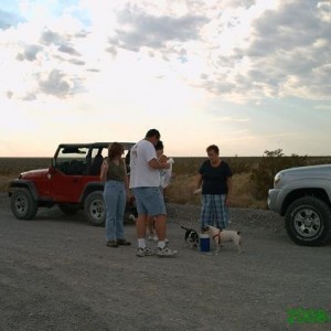 Timmer looking at trail map.