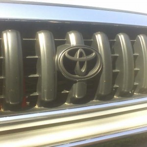 blacked out grille emblem