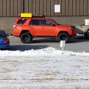 Spotted across the street