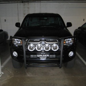 Lights installed - front view