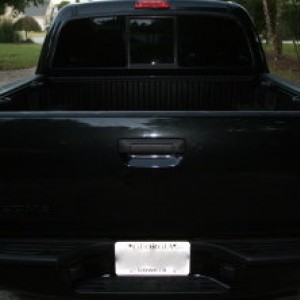 Painted rear bumper