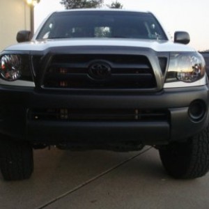 blacked out headlights