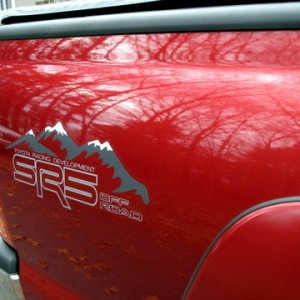 SR5 passenger side decal