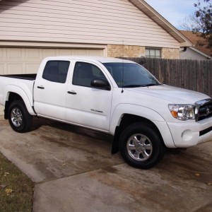 2008 Tacoma Double Prerunner SR5 White Tan Beige