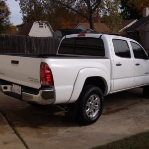 2008 Tacoma Double Prerunner SR5 White Tan Beige