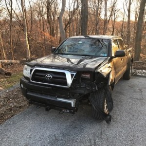 I just hit deer # 5 this morning. My Tacoma may be totaled. I'm praying not.