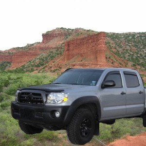 Flying thru Caprock Canyons, Texas