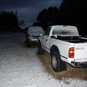 Snow in San Antonio, TX