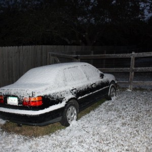Snow in San Antonio, TX