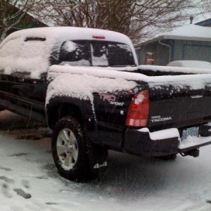 Taco w/ snow
