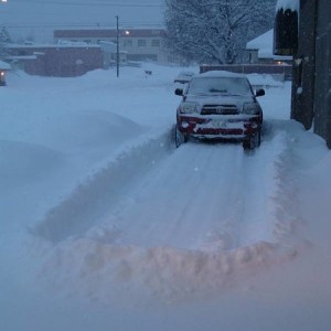 Tacoma in snow