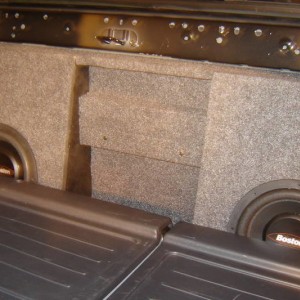 Sub box installed