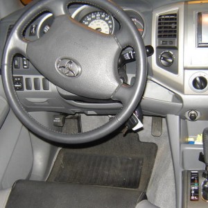 inside of truck