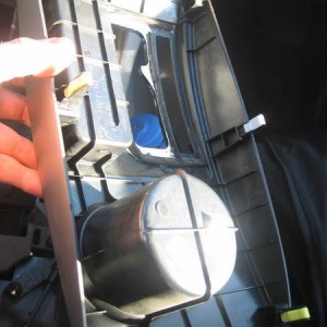 under side of console upper rear panel sub-assembly